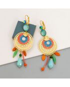 Vilareal Gold/mehrfarbige Ohrringe