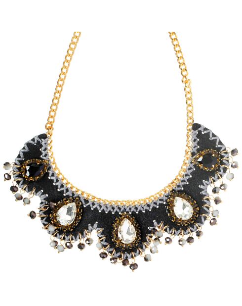 Collier Monarkia doré/noir
