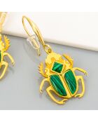 Goud/groene oorbellen van Gyptis