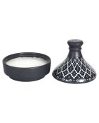 Bougie parfumée tajine coloris aléatoire - 3 mèches 12h