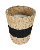 Bougie parfumée panier tressé - 3 mèches 70h