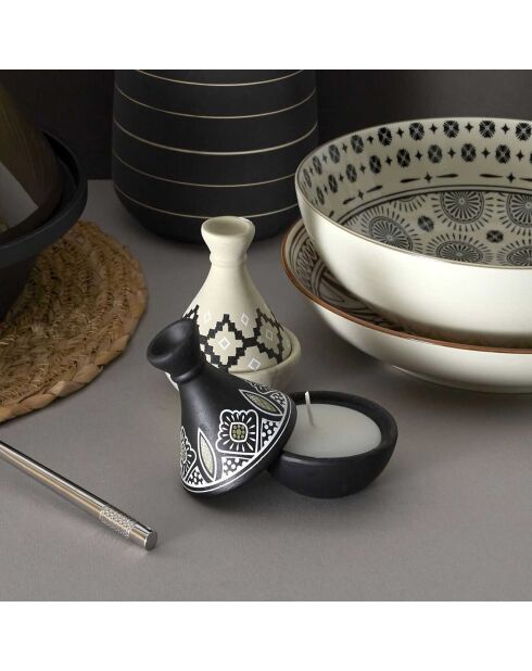 Bougie parfumée tajine coloris aléatoire - 1 mèche 5h