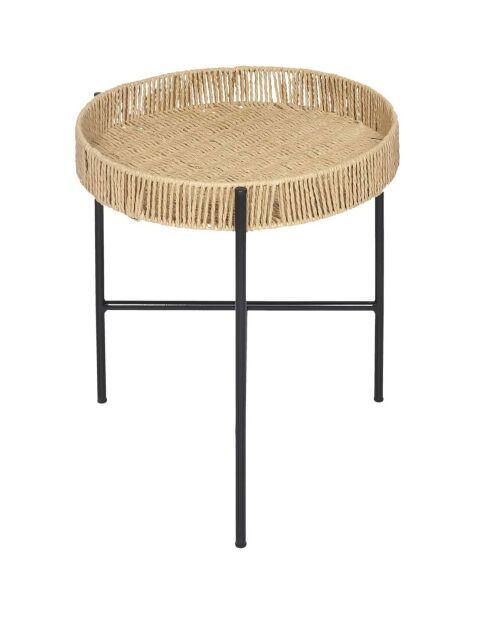 2 Tables gigognes pampa marron/noir