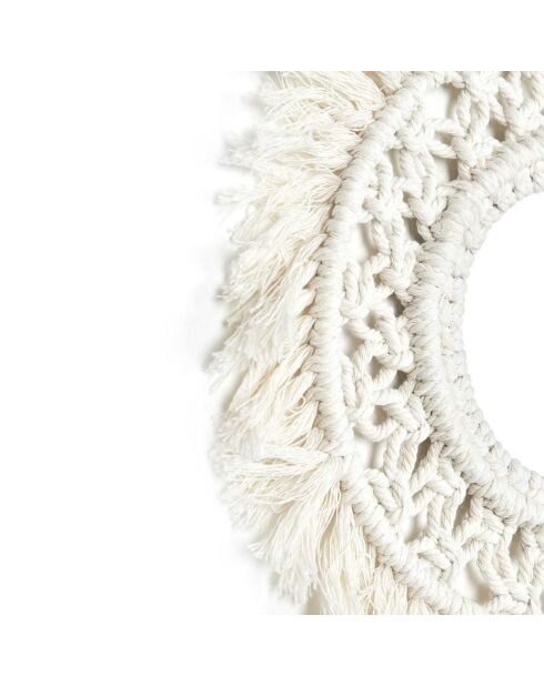 3 Miroirs Boho beiges - D.28 cm