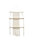 Etagère double Boho beige/marron - 50x85x13 cm