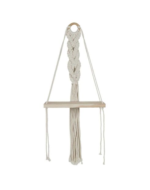 Etagère déco Boho beige/marron - 25x62.5x10 cm