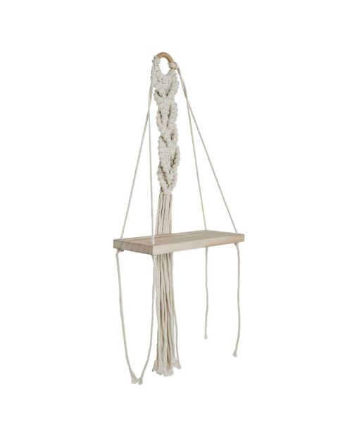 Etagère déco Boho beige/marron - 25x62.5x10 cm