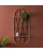 Etagère murale Java marron - 40x96x12 cm