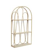 Etagère murale arche Java marron - 40x73x12 cm