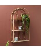 Etagère murale arche Java marron - 40x73x12 cm