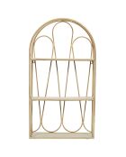 Etagère murale arche Java marron - 40x73x12 cm