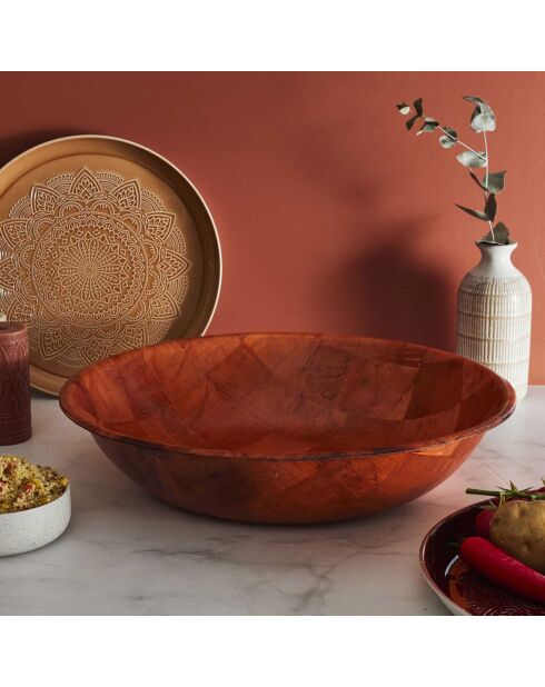 Saladier couscous marron - 50x11x50 cm