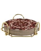 6 Dessous de verres avec support coloris aléatoire  - 37.5x4x11.5 cm