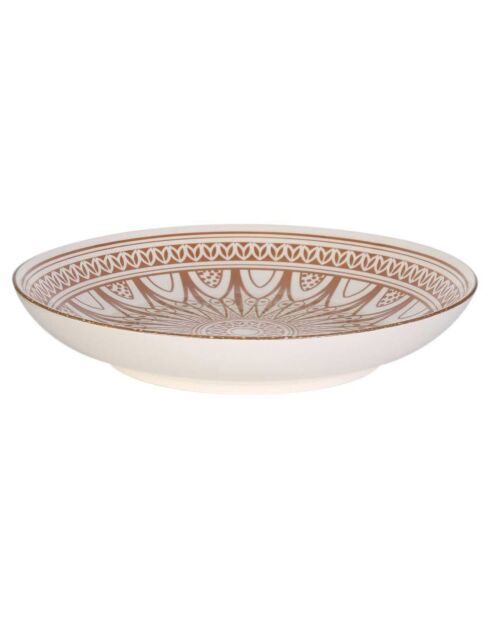 6 Assiettes creuses Mirage coloris aléatoire  - 25.2x4.2x25.2 cm