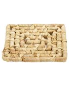 Dessous de plat tressé beige - 15x15 cm