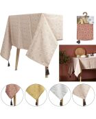 Tovaglia rettangolare con pompon in colori casuali - 140x240 cm