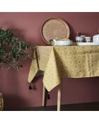 Tovaglia rettangolare con pompon in colori casuali - 140x240 cm