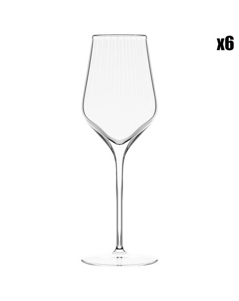 6 Verres à vin blanc Symphony transparents - 40.5cl