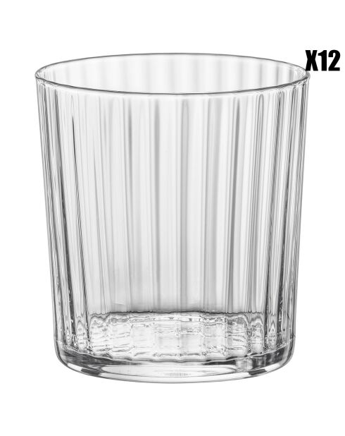 12 Gobelets Exclusiva transparents - 35.5cl