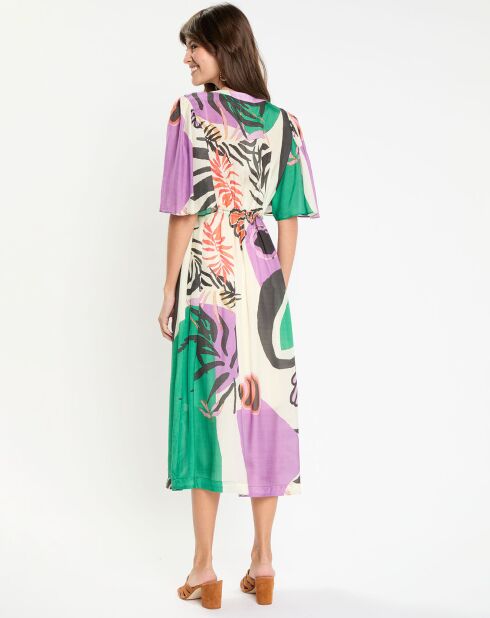 Robe longue Maggy violette