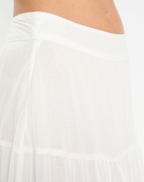 Gonna Joanna ecru con volant