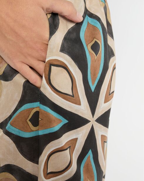 Ecru losse broek Ilma