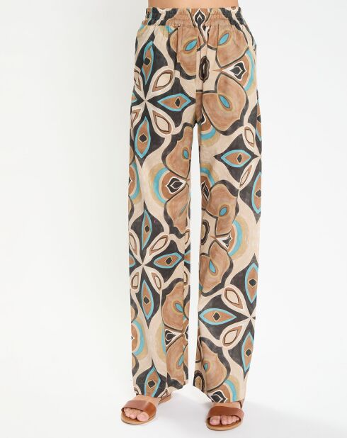 Ecru losse broek Ilma