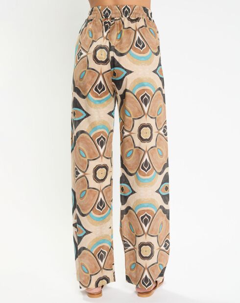 Ecru losse broek Ilma