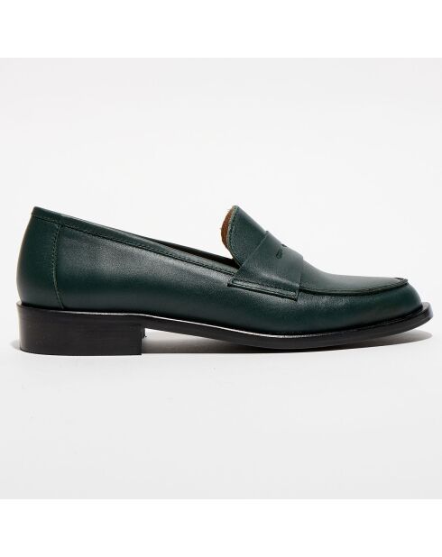 Mocassins en Cuir Juliette vert anglais