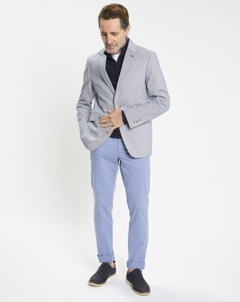 Blazer en Coton & Lin Milleraie bleu/blanc