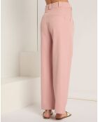 Pantalon en Lin mélangé Elena rose