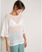 Pull Célia blanc