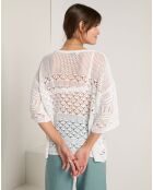 Pull Célia blanc