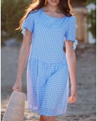 Robe India bleue