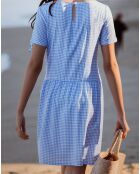 Robe India bleue