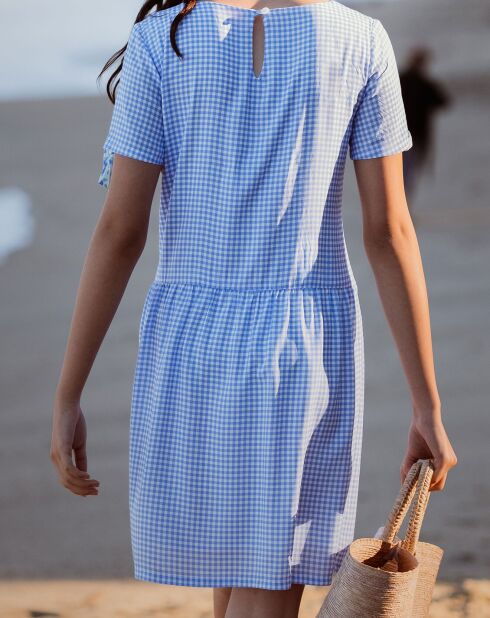 Robe India bleue