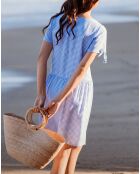 Robe India bleue