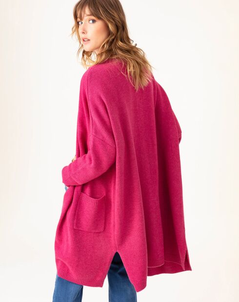 Gilet en Laine mélangée Amira pivoine