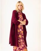 Gilet en Laine mélangée Amira prune
