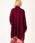 Gilet en Laine mélangée Amira prune