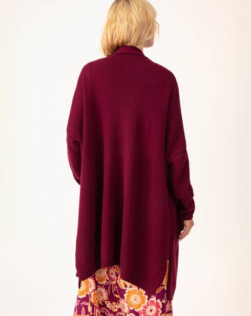 Gilet en Laine mélangée Amira prune