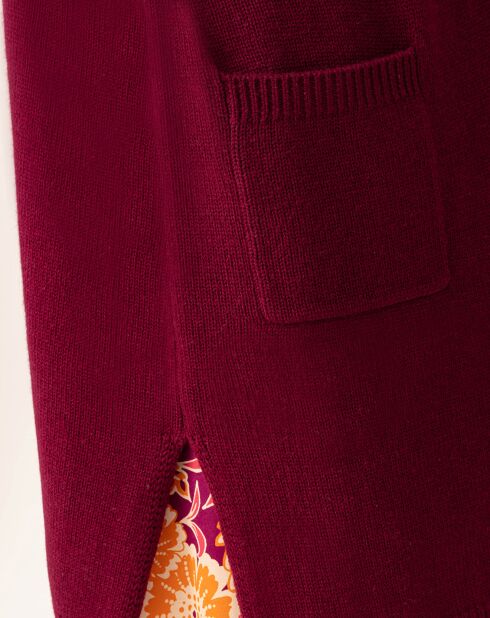Gilet en Laine mélangée Amira prune