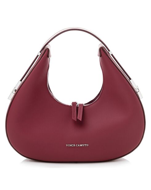 Sac porté épaule Riviera rouge bordeaux - 32x8x26 cm