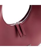 Bolso de hombro Riviera rojo burdeos - 32x8x26 cm