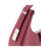Bolso de hombro Riviera rojo burdeos - 32x8x26 cm
