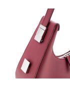 Bolso de hombro Riviera rojo burdeos - 32x8x26 cm