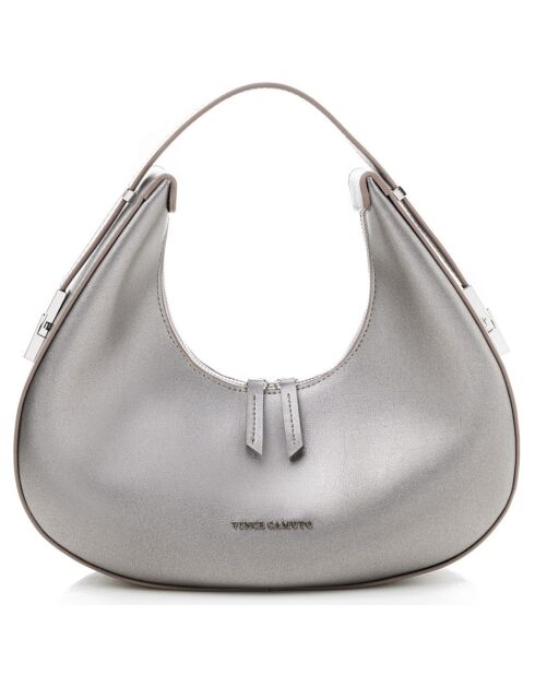 Sac porté épaule Riviera argenté - 32x8x26 cm
