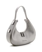 Borsa a tracolla Riviera argento - 32x8x26 cm