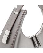 Borsa a tracolla Riviera argento - 32x8x26 cm