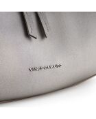 Borsa a tracolla Riviera argento - 32x8x26 cm